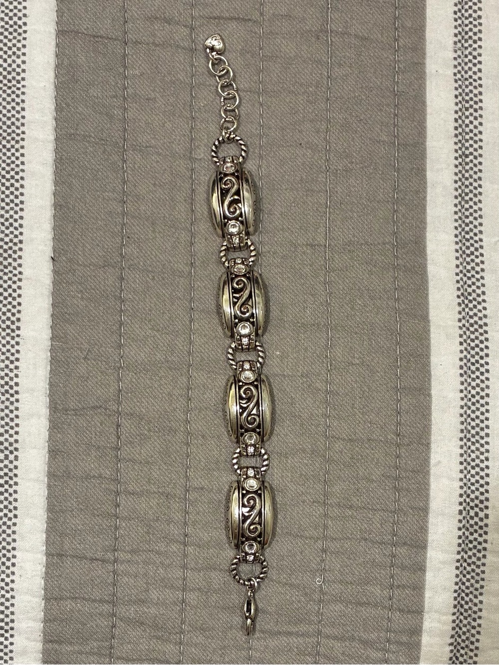 BRIGHTION Sterling-Style Filigree Link Bracelet - Silver